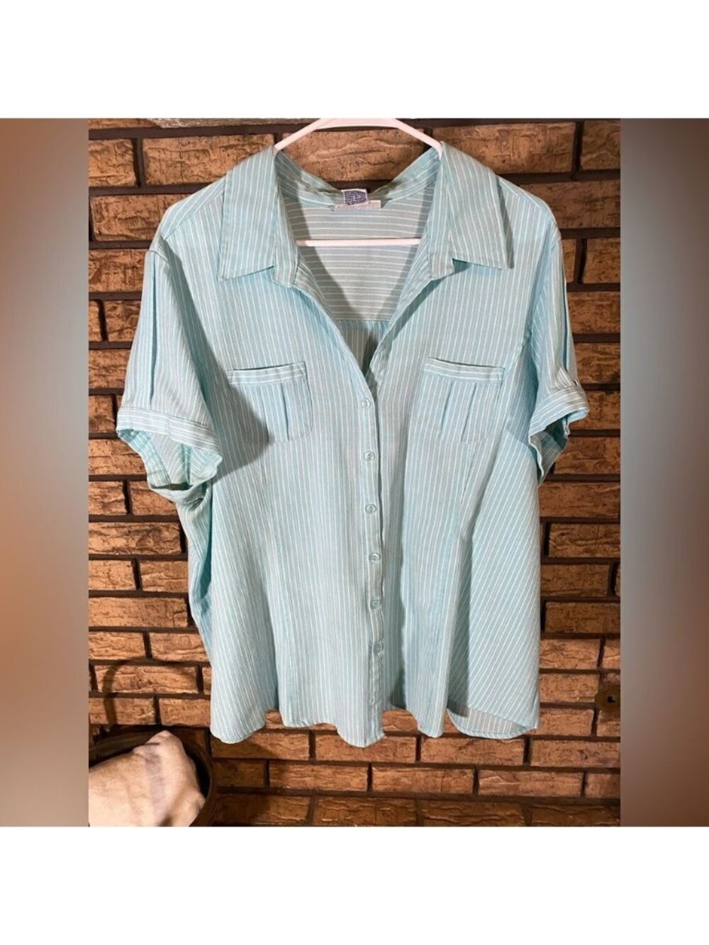 Blair blue and white striped blouse